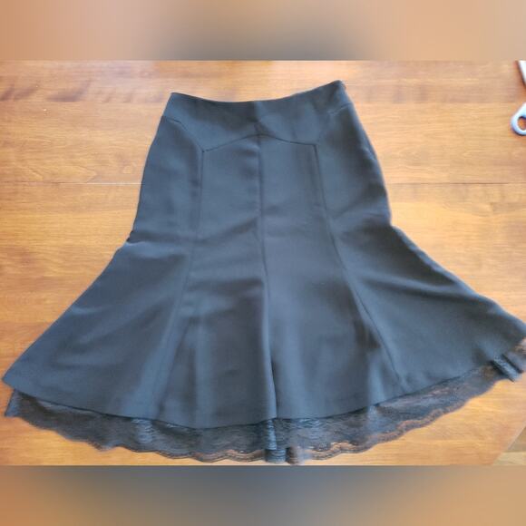 Zara‎ midi 4 skirt black with side zipper - Picture 4 of 6